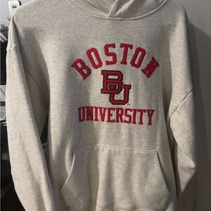 League Boston University Gray Hoodie